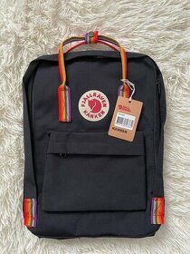 Batohy Fjällräven Kanken černý rainbow - 1