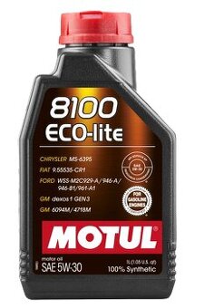 Olej MOTUL 8100 Eco-lite 5W-30 1L ( 6x = 6 litrů )