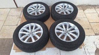 Alu kola VW 16" rozteč 5x112 pneu 215/60 R16 5mm Passat