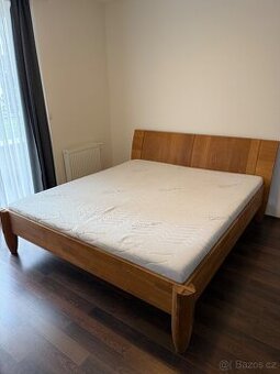 Postel Ahorn CZ z masivu + matrace SilverLine (180×200 cm)