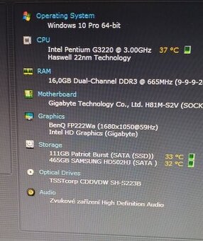 Stolní PC - levně prodám - odběr v BRNĚ- místo po dohodě
