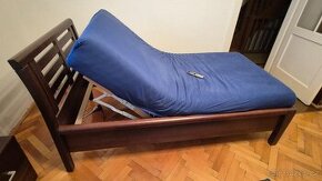 Elektrická polohovací postel s dálkovým ovladačem a matrací - 1