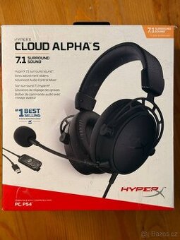HyperX Cloud Alpha S - 7.1 Surround, černé