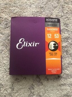 Struny na akustickou kytaru Elixir 80/20 bronze .12
