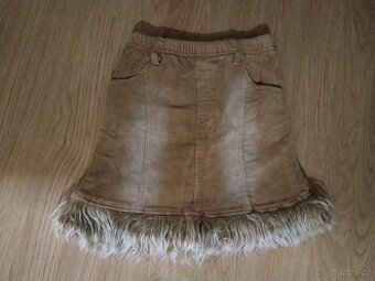 DÍVČÍ ZATEPLENÁ SUKNĚ vel. 6 LET