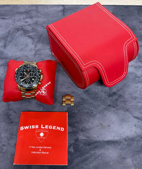 Pánske náramkové hodinky Swiss Legend Worldtimer Chronograph