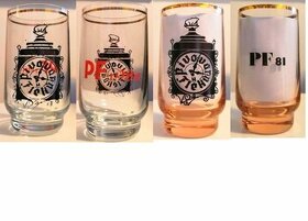 Pivní sklo, půllitry, třetinky, pivovarské cedule.