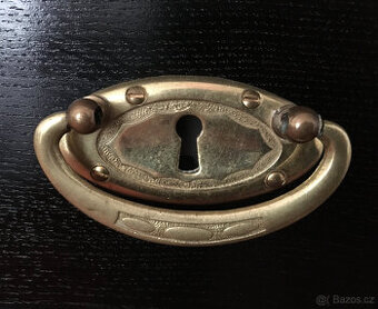 Starožitný černý pracovní stůl