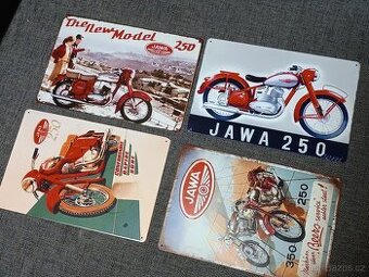 plechové retro cedule JAWA 30 X 20 CM