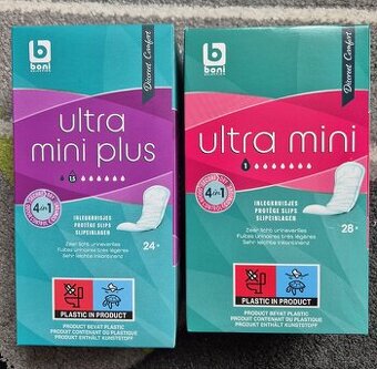 Dámské vložky, 28 Kč,  2 ks