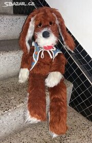 Hračka pes ze socialismu, výška 80 cm