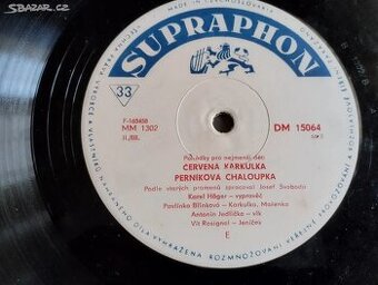 LP gramodeska mluvené slovo pohádky Karel Hoger