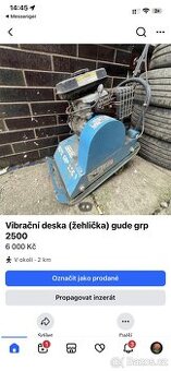 Vibrační deska Vibrační deska (žehlička) gude grp 2500
