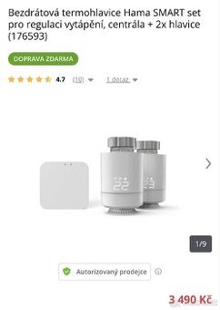 Bezdrátová termohlavice HAMA Smart set