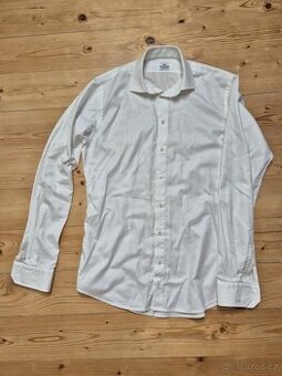 Pánská košile Le Premier šitá na míru - bílá