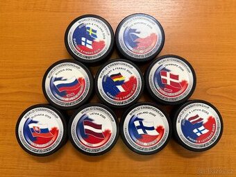 Originál sada puků Rubena k MS - 9 kusů