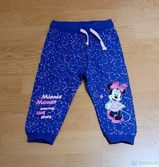 Tepláčky kalhoty na holčičku Disney Minnie velikost 86