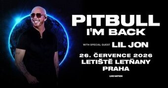 PITBULL - I´M BACK -  2 lístky