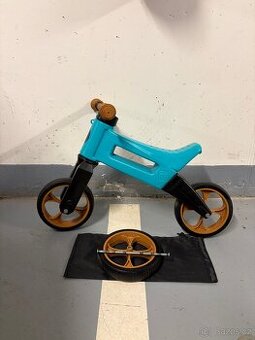 Odrážedlo FUNNY WHEELS Rider SuperSport 2v1 tyrkysové