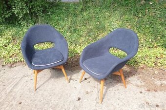 Skořepinová křesla, ČSSR 60. léta, styl Navrátil