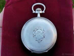 Stříbrné starožitné kapesní hodinky ZENITH, puncované