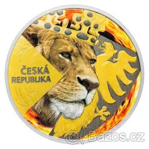 první oficiální kolor mince Český lev 2024 proof