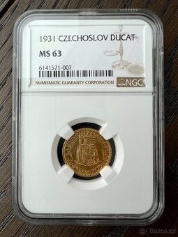Zlatý svatováclavský dukát 1931 MS 63