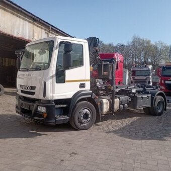 Iveco 160E21 - kontejner + hydraulická ruka