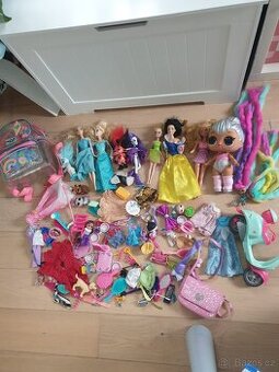 Panenky Barbie my little pony lol suprice disney a doplňky