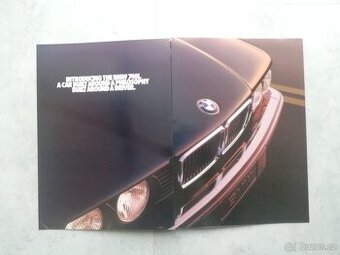 BMW E32 katalog 740i, 740il, M60B40, plakát