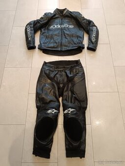 Alpinestars Gp Plus-Pánská kožená moto kombinéza, dvoudílná