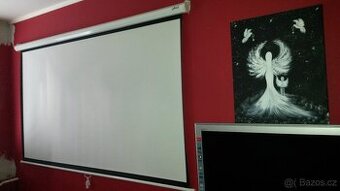 Projekční Plátno, 16:9, úhlopříčka 254cm, jako nové