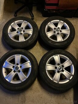 195/65 R15 zimní pneu, alu kola Škoda