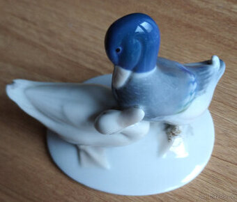 Hezké starší keramické husy, značeno Metzler & Ortloff