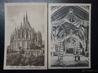 Pohlednice Kutná Hora- Sedlec Interiér kostnice,