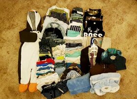 Balík oblečení na kluka 9 měsíců – 2 roky cca 70 kusů