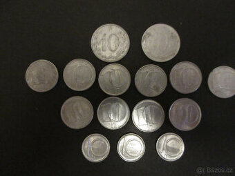 MINCE začínajícímu sběrateli- 15ks 10 haléř