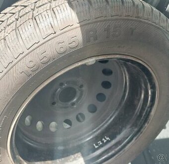 4x Barum pneu s plech. diskem 195/65 R15 91H