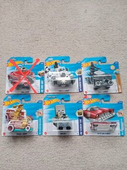 Hot wheels minecart, Tesla, Disney steamboat