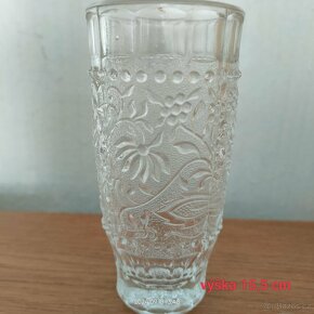 Retro skleněná váza