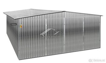 Plechová garáž SUPERSTAL 6x6 dvoukřídlá vrata