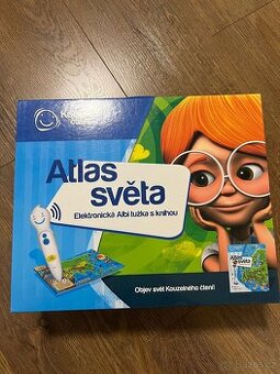 Atlas světa s elektronickou tužkou