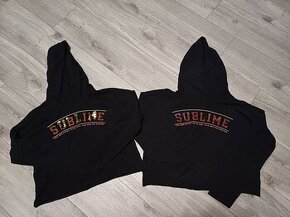 2x dívčí crop top mikina Reserved vel 158 a 164