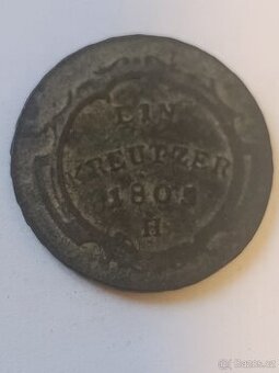 Měděný 1krejcar z r. 1805