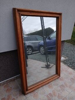 Starožitné masivní zrcadlo - 1