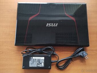 herní notebook MSI GE70 + zdroj a nová baterie (3hod)
