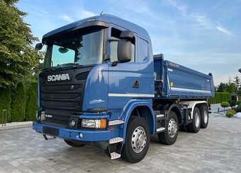 SCANIA G450 8x4 - třístranný sklápěč Meiller