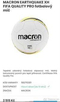 Fotbalový míč Macron