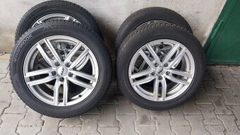 Prodám alu  AUDI, VW, ŠKODA  zimní pneu 225/55/17 - 1