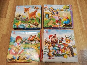 4x pohádkové puzzle z bonboniérek Pomorzanka